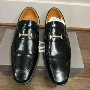 Stacy Adams PIERCE Moc Toe Bit Slip On Men’s Dress Shoe/Black/SZ 10M